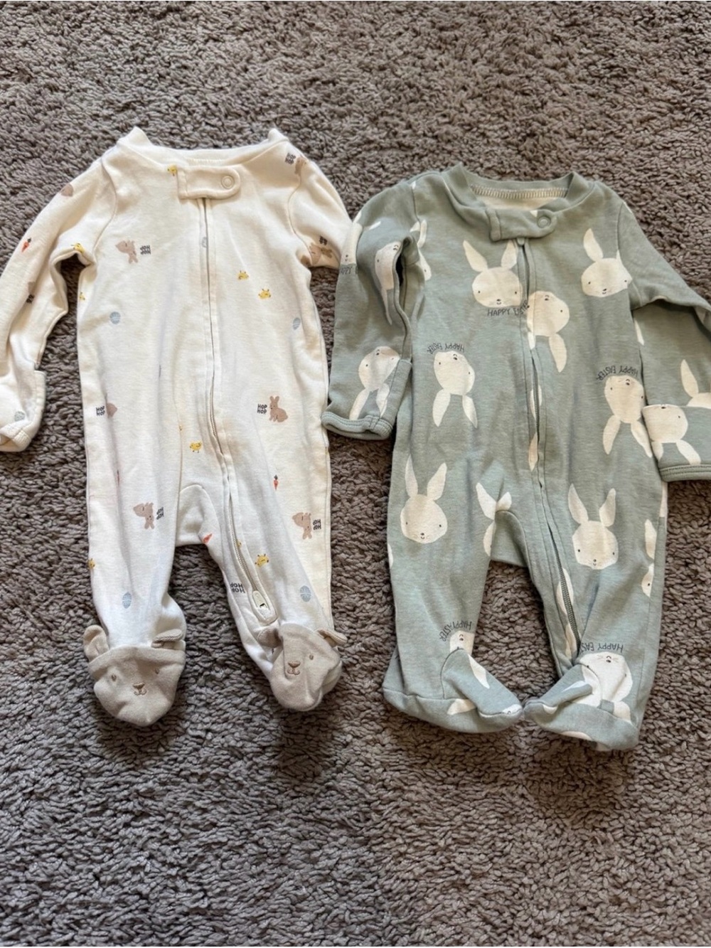 Newborn Easter pajamas